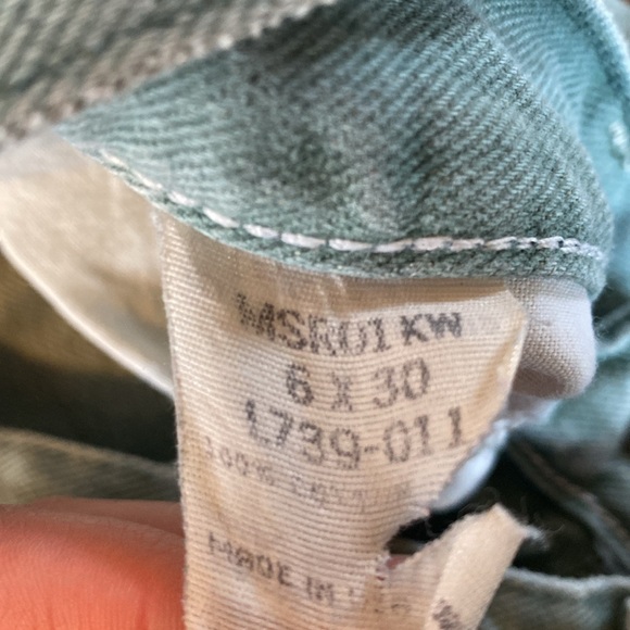 Wrangler Jeans Pale Green 6x30 - Picture 4 of 4